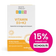 Produktabbildung: Vitamin D3K2 Kapseln für Kinder – WHITE OMEGA® Kids 45 St