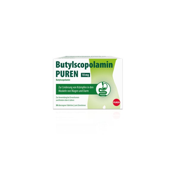 Butylscopolamin Puren 10 mg überzogene T 50 St