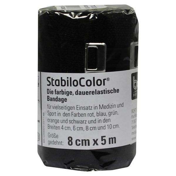 BORT Stabilocolor Binde 8 cm schwarz 1 St