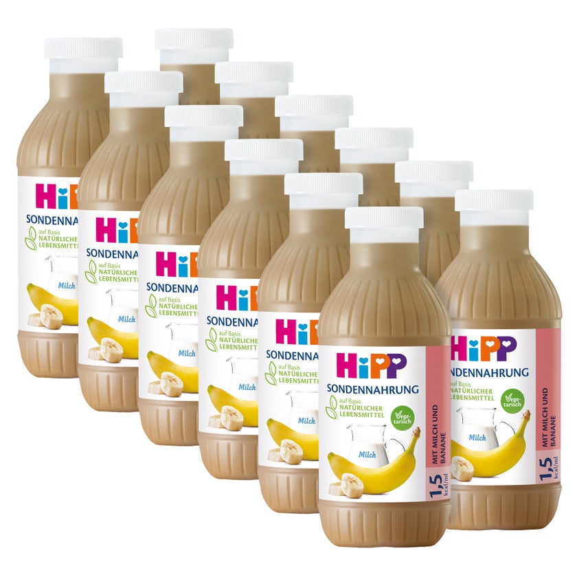 HIPP Sondennahrung Milch Banane hochkalo 12X500 ml
