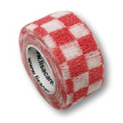 Produktabbildung: LisaCare Fingerpflaster - Karo Weiß-Rot - 2,5cm x 4,5m 1 St