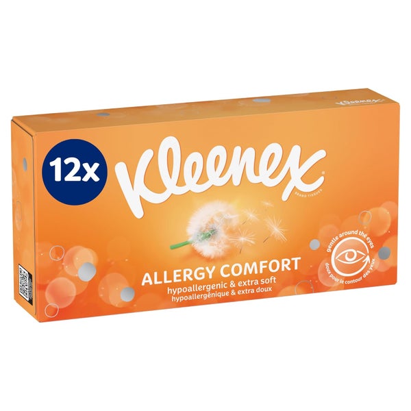 Kleenex Allergy Comfort Kosmetiktücher, 12 x 56 Tücher 12X56 St
