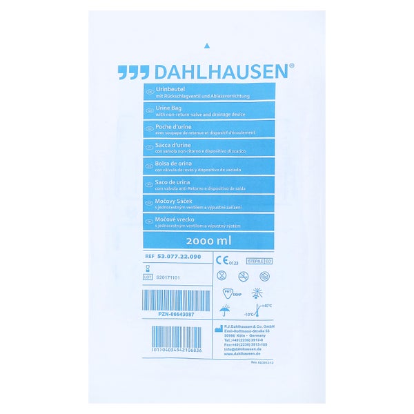 Urinbeutel Steril 2 l NRV m.Auslass 1 St