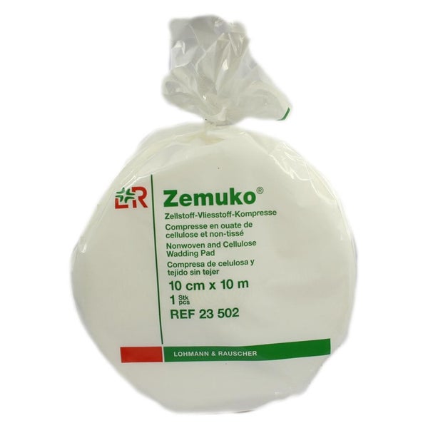 Lohmann & Rauscher Zemuko Universalkompresse, gerollt, saugfähig - 1 Rolle, im Folienbeutel, Maße: 10 cm x 10 m 1 St