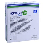 Produktabbildung: Aquacel Ag+ Extra 5x5 cm Kompressen 10 St