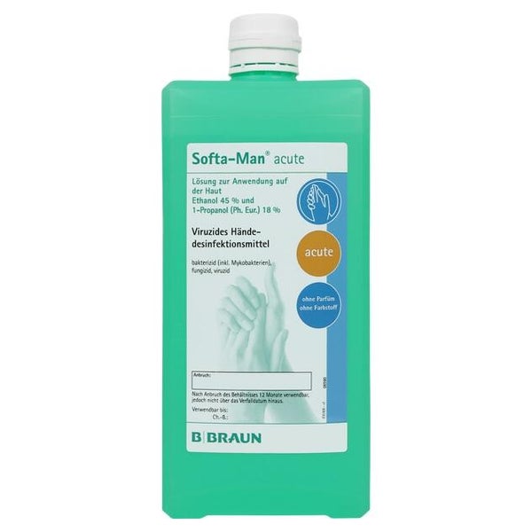 B.Braun Softa-Man acute Spenderflasche Händedesinfektion - 1 L 1000 ml