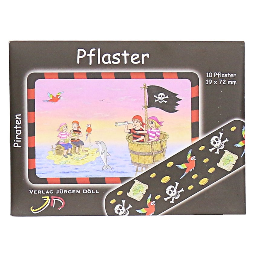 Kinderpflaster Piraten Briefchen 10 St