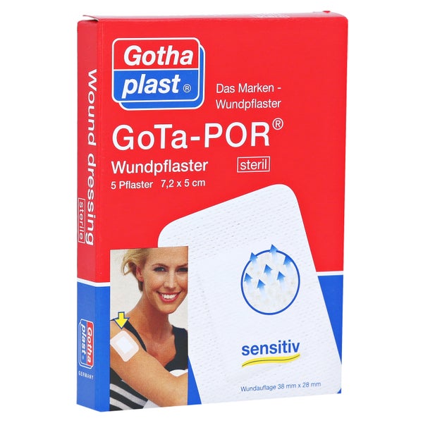 Gota-por Wundpflaster 5x7,2 cm steril 5 St