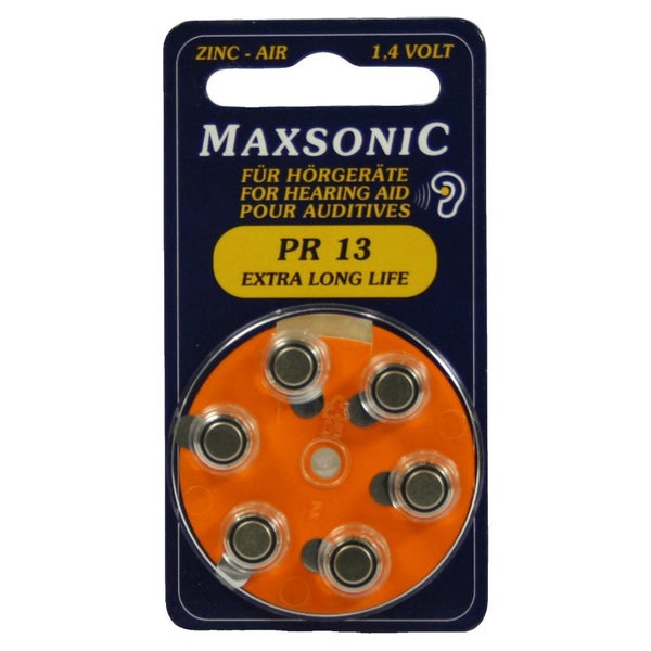 Batterien F.hörgeräte Maxsonic PR13 6 St