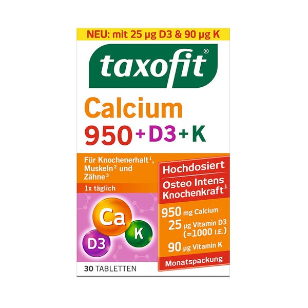 taxofit® Calcium 950+D3+K 30 St