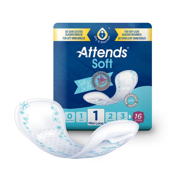 Attends Soft 1 Mini Long Einlagen 16er Pack 16 St