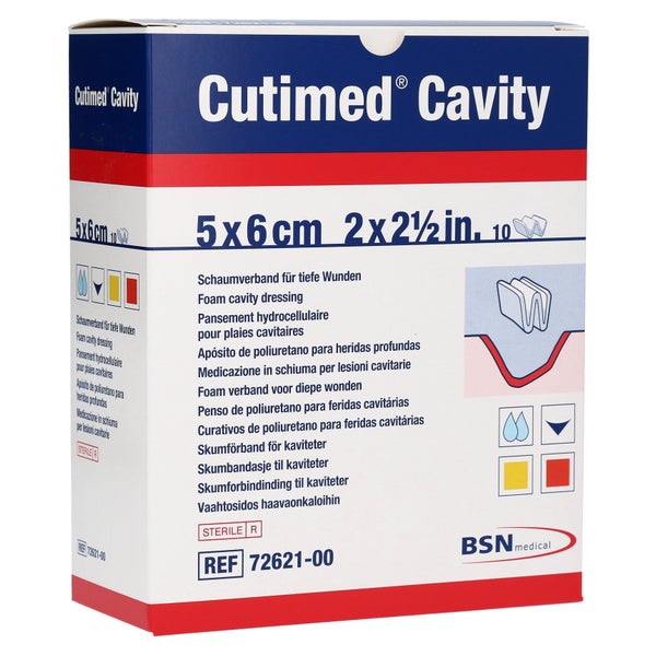 Cutimed Cavity Schaumverband 5x6 cm 10 St