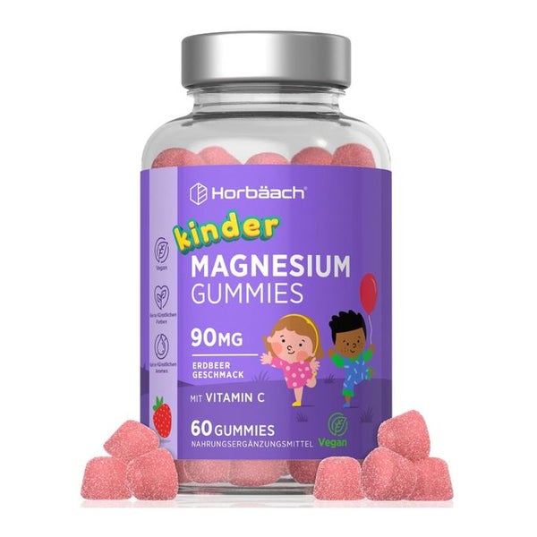 Horbaach Kinder Magnesium Gummibärchen mit Vitamin C 60 St