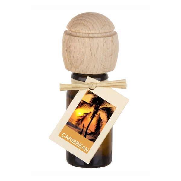 Traumduft Piccolino Caribbean Duftöl – Handgefertigt, ätherische Öle, Buchenholzverschluss 10 ml