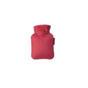 Mini-Wärmflasche 0,2 l mit Veloursbezug tomatenrot 1 St