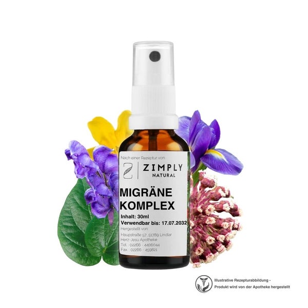 ZIMPLY NATURAL Migräne Komplex - Pflanzenbasierte Rezeptur 30 ml