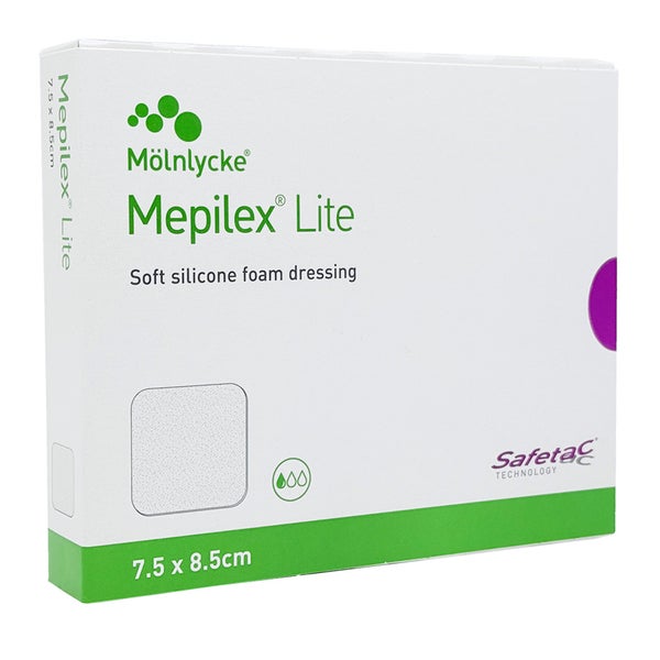 Mepilex Lite Schaumverband 7,5x8,5 Cm Steril 5 St
