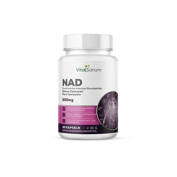 VitaSanum® NAD (Nicotinamid-Adenin-Dinukleotid) – 1000 mg Tagesportion 60 St