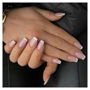 Press On Nägel French Squoval Nagelkleber 1 g (1er Pack) Whi 1 St