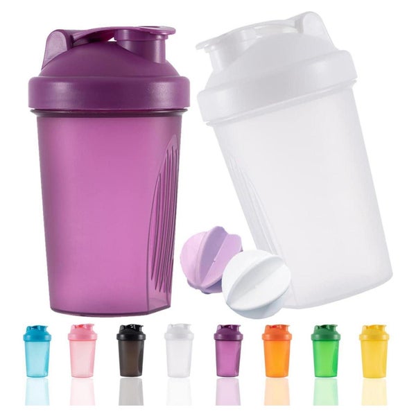 OOTD Protein Shaker Flasche 400ml Auslaufsicher BPA Frei Eiw 1 St