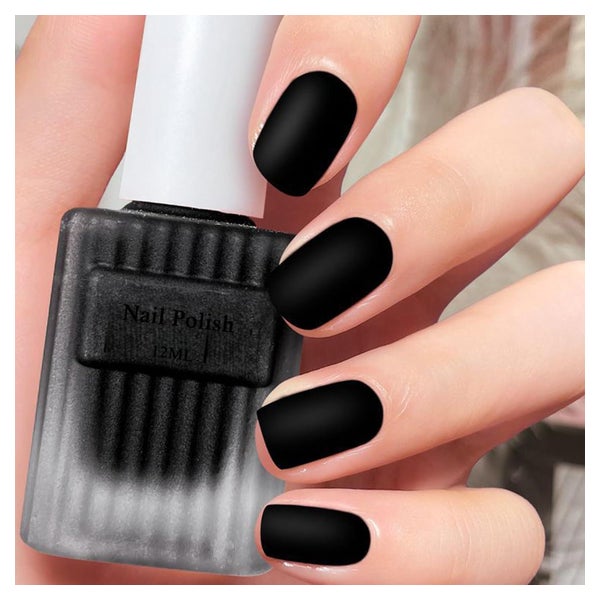 Nagellack Schwarz Matt Schnelltrocknend Schwarz 1 ml (1er Pa 1 St