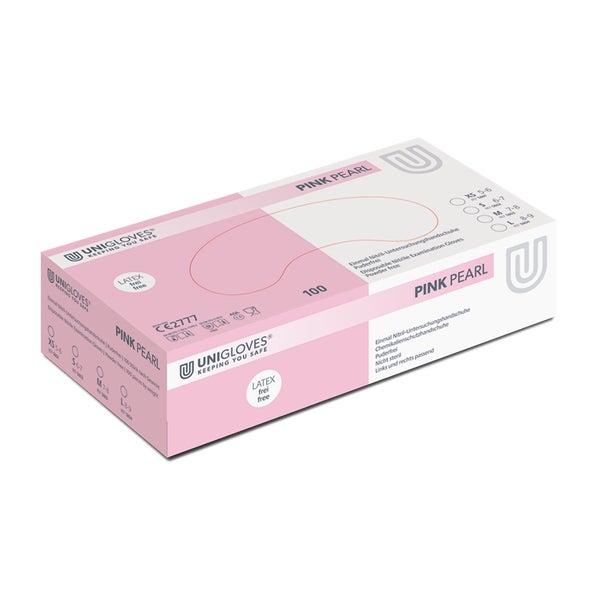Pink Pearl Nitril Untersuchungshandschuhe S (6-7) 100 St