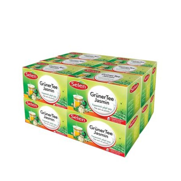 SELEN Grüner Tee Jasmin - 12 Packungen 432 g