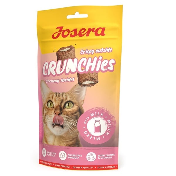 JOSERA Crunchies with Milk knusprige Leckereien mit Milch für Katzen 0,06 kg