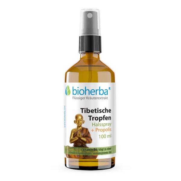 Tibetische Tropfen Halsspray Mit Propolis 100 ml