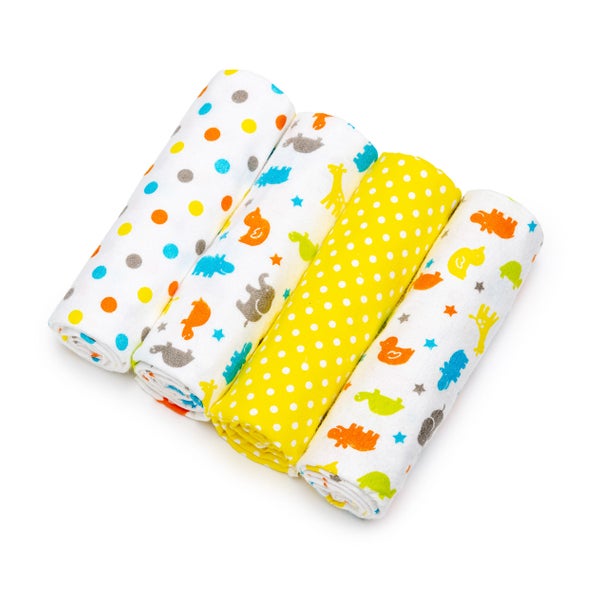 T-TOMI Stoffwindeln Yellow giraffe 4 St
