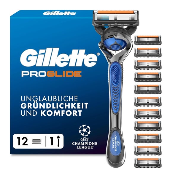 Gillette Fusion 5 Proglide Rasierer inkl. 12 Klingen 1 St