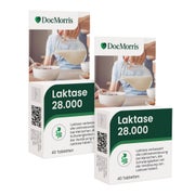 Produktabbildung: DocMorris Laktase 28.000 FCC Doppelpack 2X40 St