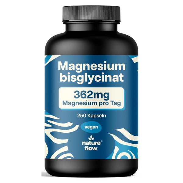 Magnesium Bisglycinat - 250 Kapseln - Nature Flow 250 St