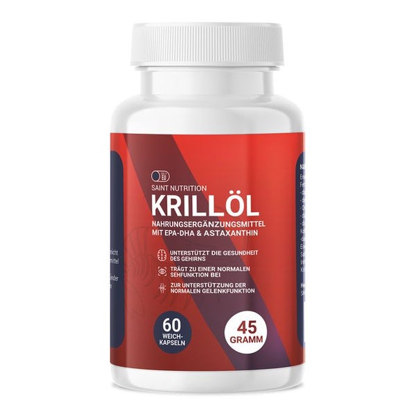 Saint Nutrition® Krillöl Kapseln mit Omega 3 Fettsäuren 60 St