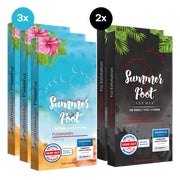 5 Summer Foot-Fußmasken im Set! Für Sie & Ihn 5 Set