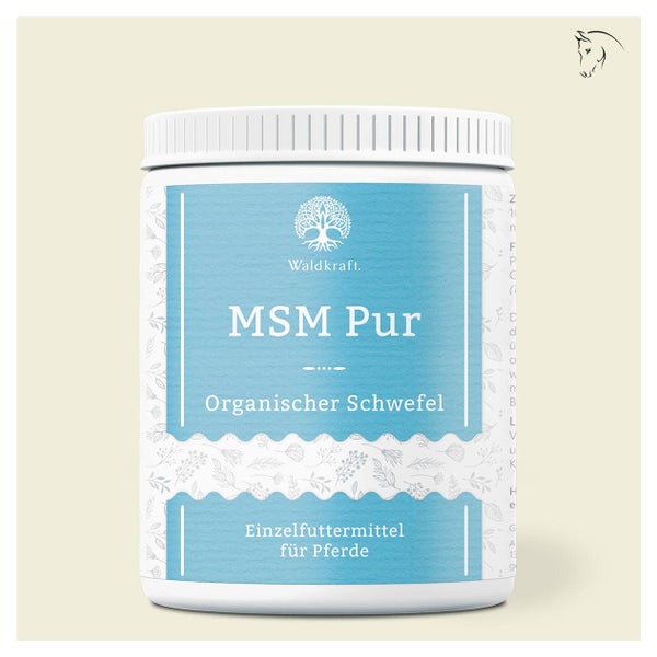 MSM Pur für Pferde - Organischer Schwefel - OptiMSM® - 950g 0.95 kg