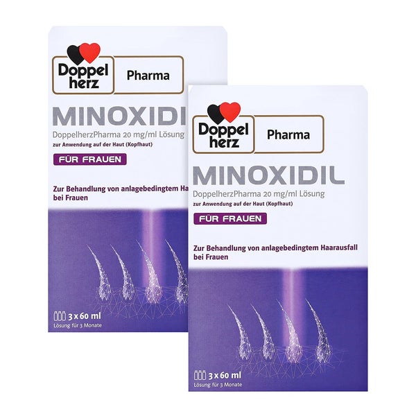 Doppelherz® Pharma Minoxidil Frauen Doppelpack 2X3X60 ml