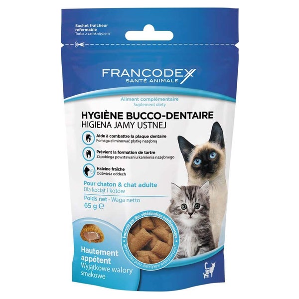 FRANCODEX Leckerbissen für Kätzchen und Katzen - Mundhygiene 0,065 kg