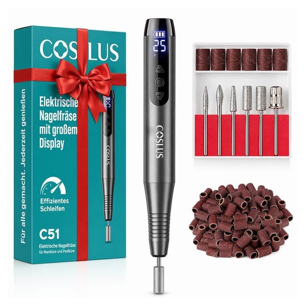 COSLUS Kabellos Tragbar Elektrischer Nagelfräser 1 St