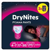 Huggies DryNites Nachtwindeln Mädchen 4-7 Jahre, 30 St. 30 St