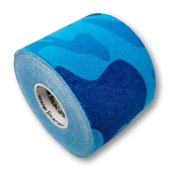 LisaCare Kinesiologie Tape - Camo Blau - 5cm x 5m 1 St