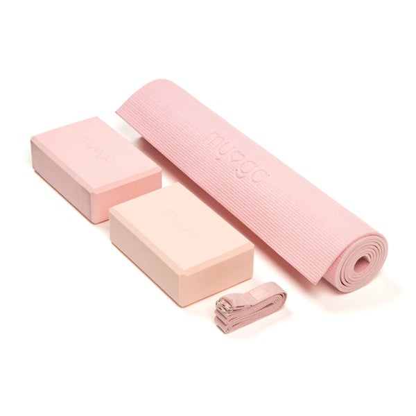 Myga Komplettes Yogamatten-Set - Rosa 1 Set