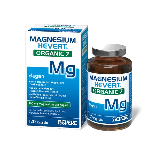 Magnesium Hevert Organic 7 Kapseln 120 St