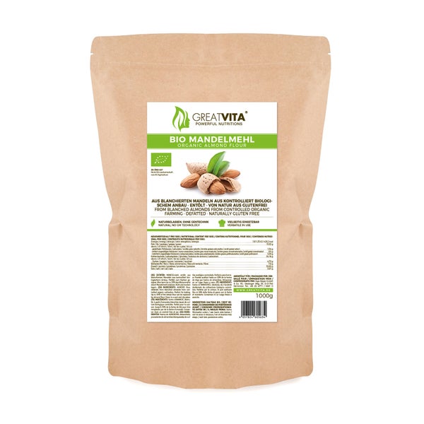 GreatVita Bio Mandelmehl 1000 g