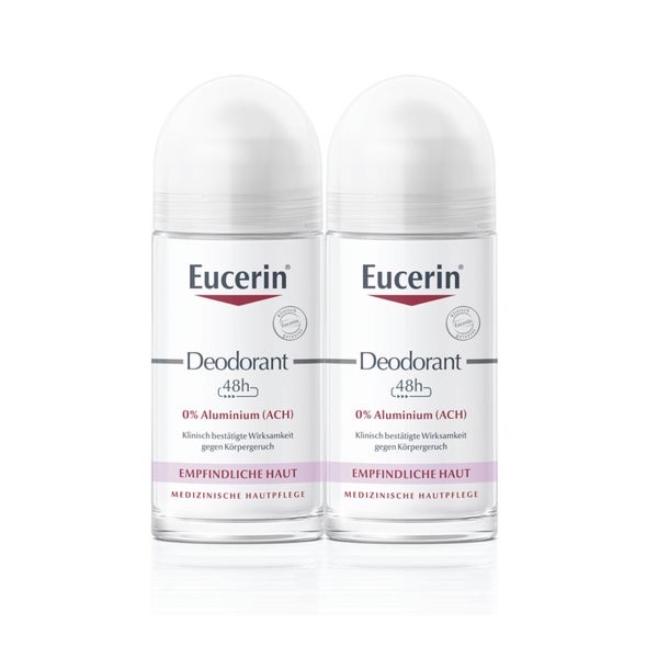 Eucerin Deodorant Roll-on 0% Aluminium Doppelpack 2X50 ml