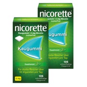 Produktabbildung: nicorette® Kaugummi 4 mg Doppelpack 2X105 St