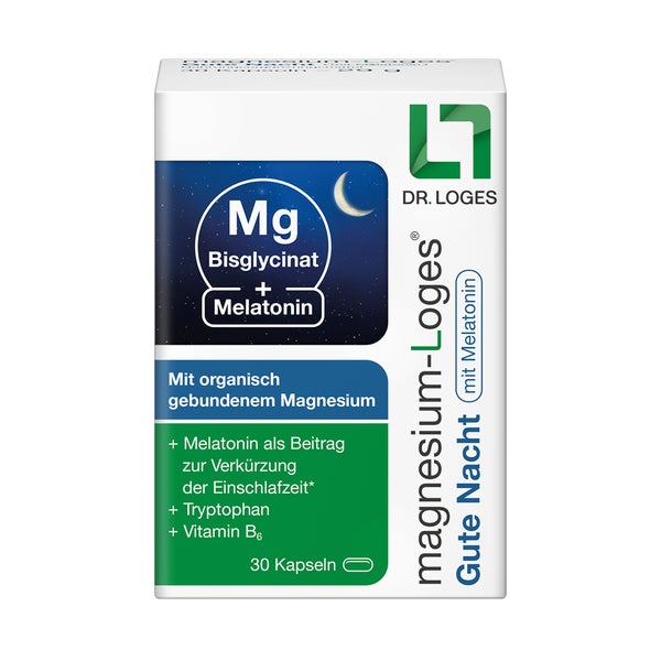 magnesium-Loges Gute Nacht mit Melatonin 30 St