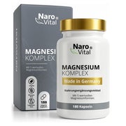 Magnesium Komplex hochdosiert | Magnesiumcitrat | 5 Formen 180 St
