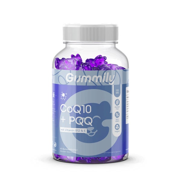 CoQ10 + PQQ Ubiquinol Komplex mit Vitamin B12 & E 60 St