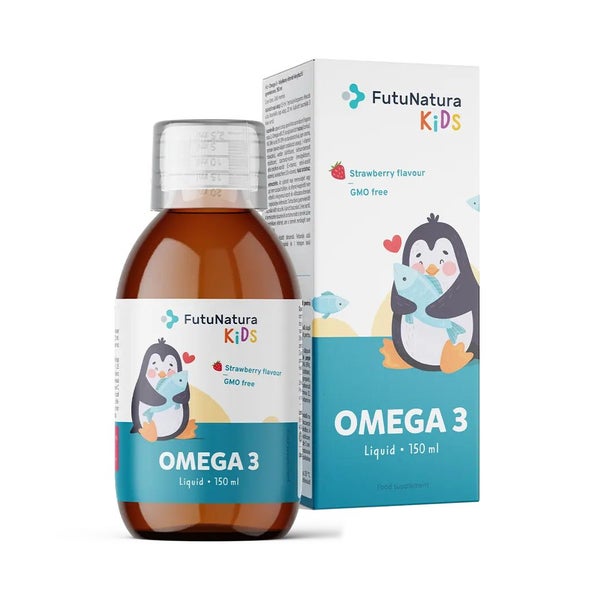FutuNatura Omega 3 für Kinder - Flüssig mit essenziellen Omega-3-Fettsäuren (DHA und EPA) 150 ml